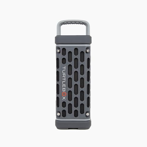 Turtlebox Ranger: Loud! Outdoor Portable Bluetooth 5.4 Speaker | Rugged, Waterproof, Ultra-Portable | Plays to 105 db, Deep Bass, Shockproof, Unlimited Pairing for Full Stereo Experience, Gray | Amazon (US)