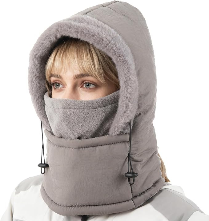 Balaclava Fleece Ski Mask for Men Women with Face Cover, Water Repellent Windproof for Extreme Co... | Amazon (US)