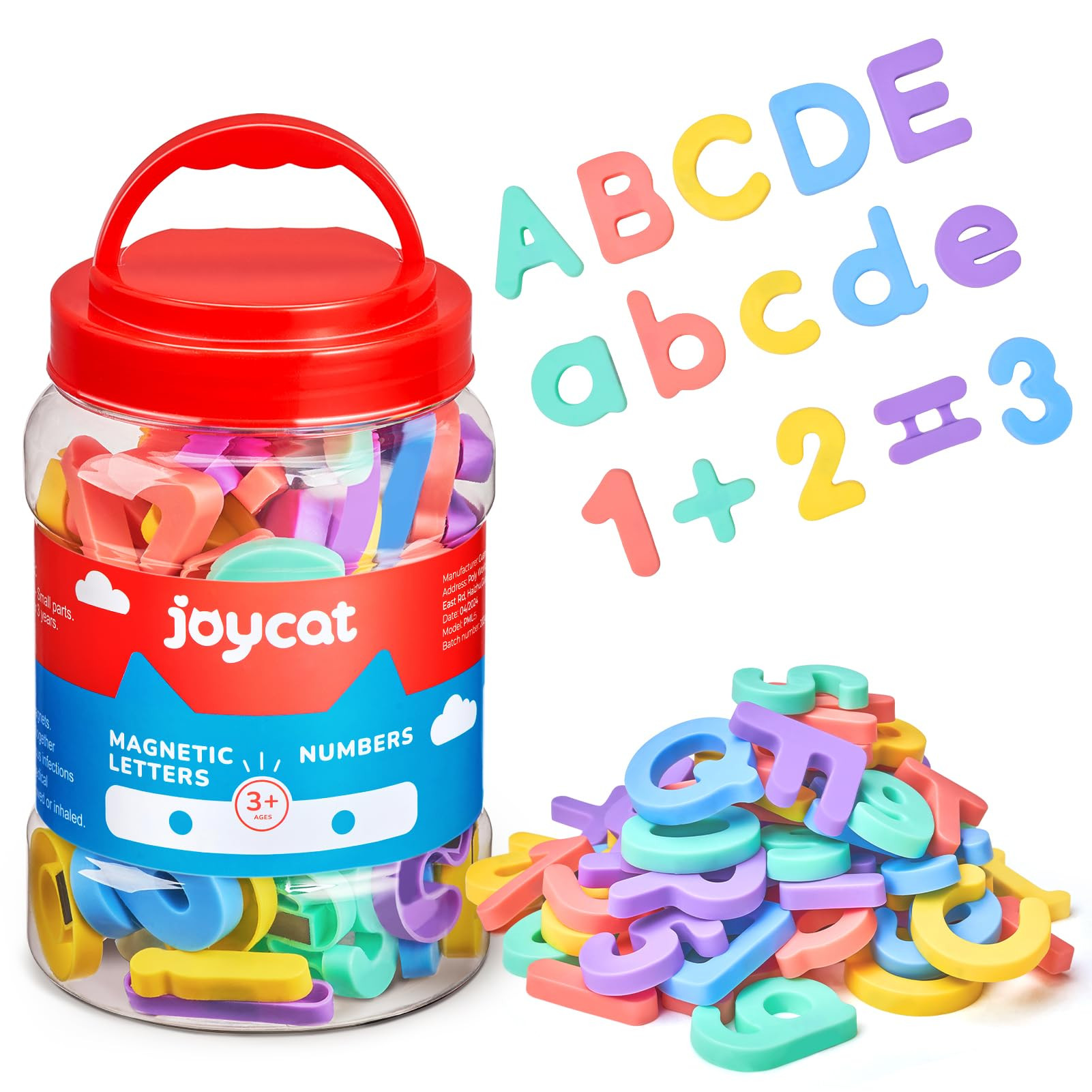 JoyCat Magnetic Letters and Numbers, ABC 123 Alphabet Fridge Magnets for Toddlers & Kids, Prescho... | Amazon (US)