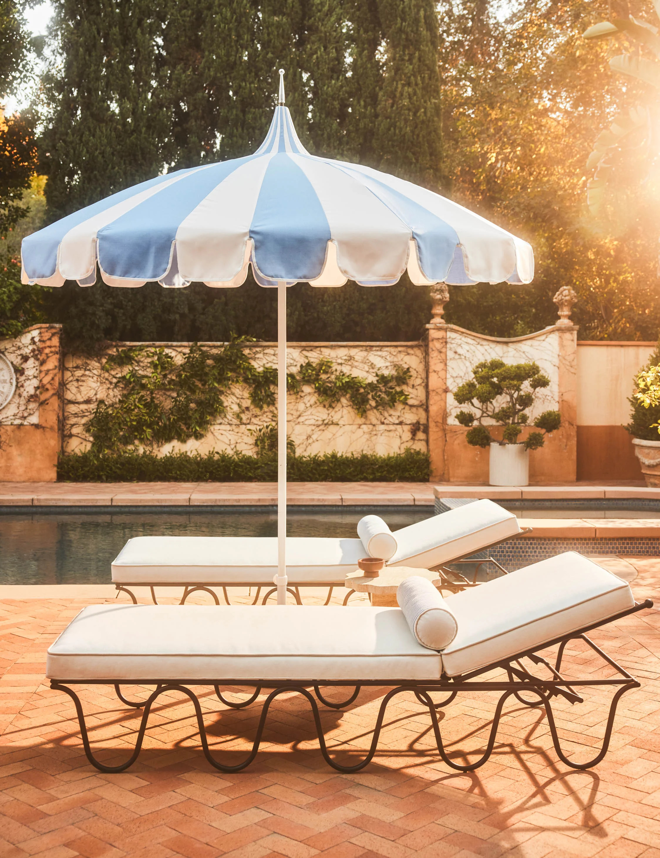 Aamu 8'6" Pagoda Outdoor Umbrella by Sarah Sherman Samuel | Lulu and Georgia 