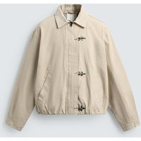 Zara - Cropped Fireman Clasp Jacket - Butter - S - Man | Zara US