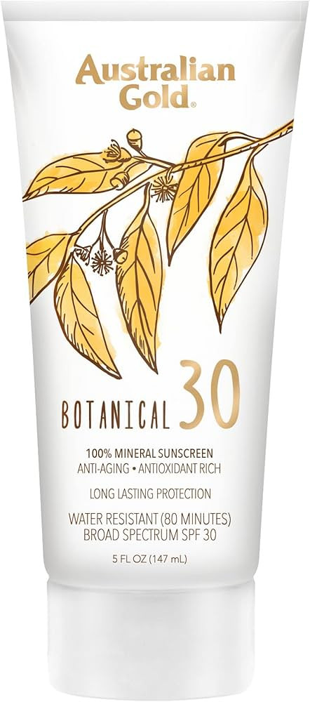 Australian Gold Botanical Sunscreen Mineral Lotion, SPF 30, 5 Ounce | Broad Spectrum | Water Resi... | Amazon (US)