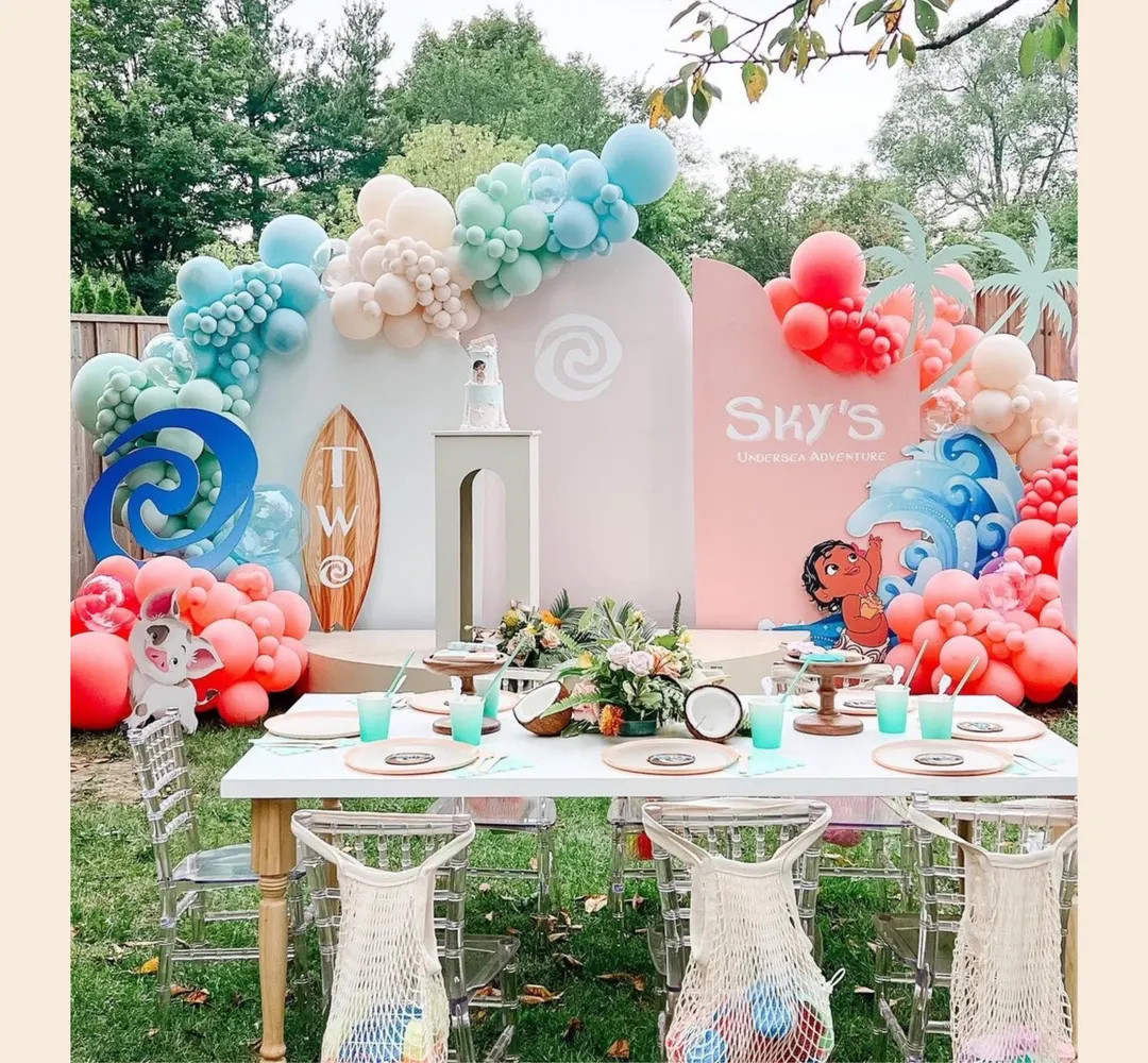 DIY Moana Balloon Garland Arch Kit Tropical Birthday Party Decor Supplies - Etsy | Etsy (US)