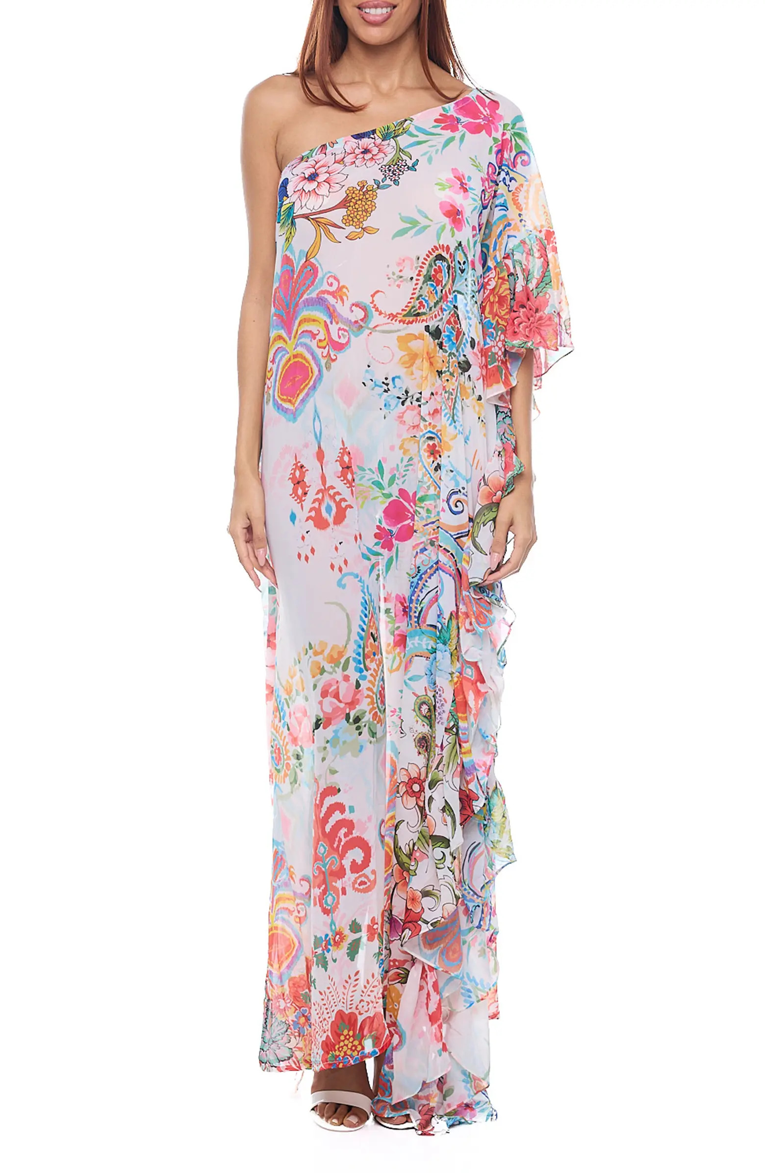 One Shoulder Ruffle Dress | Nordstrom Rack