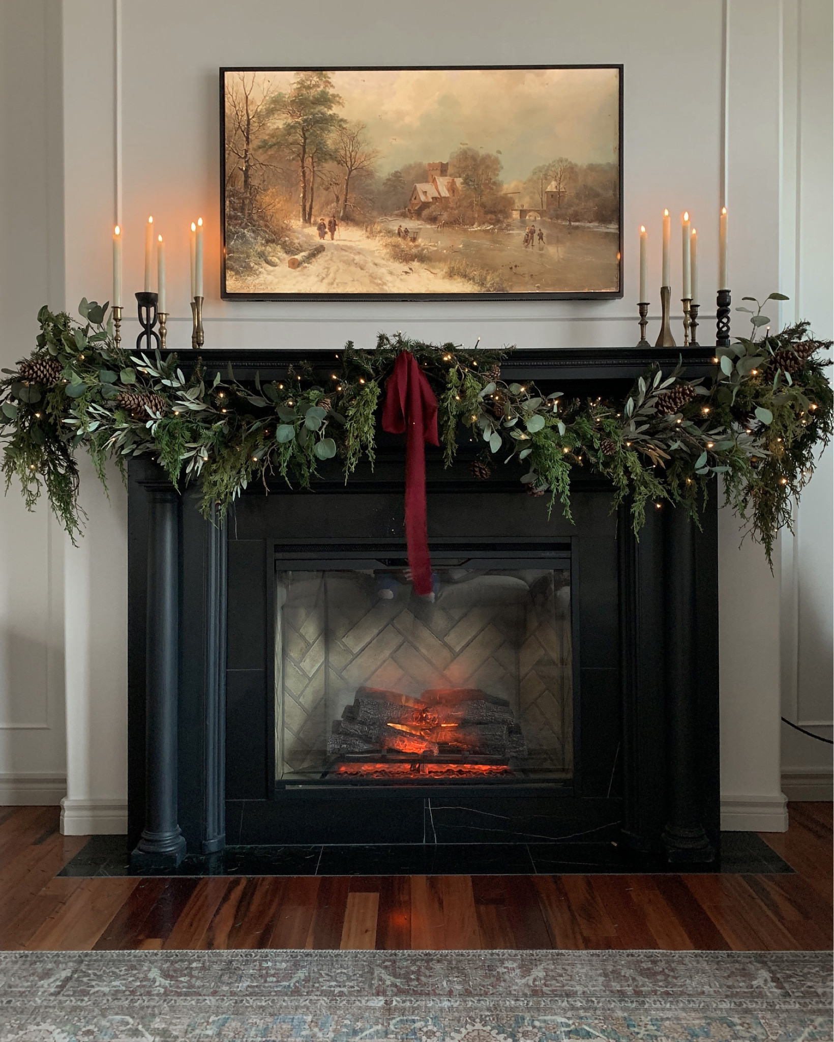 I used a bunch of different garland last year to create this layered garland, I hope to recreate it again this year!  Here are some similar products I used.  The key is to layer and add a lot of different types of greenery.  The battery operated candles are a must!  


#LTKHoliday #LTKSeasonal #LTKhome
