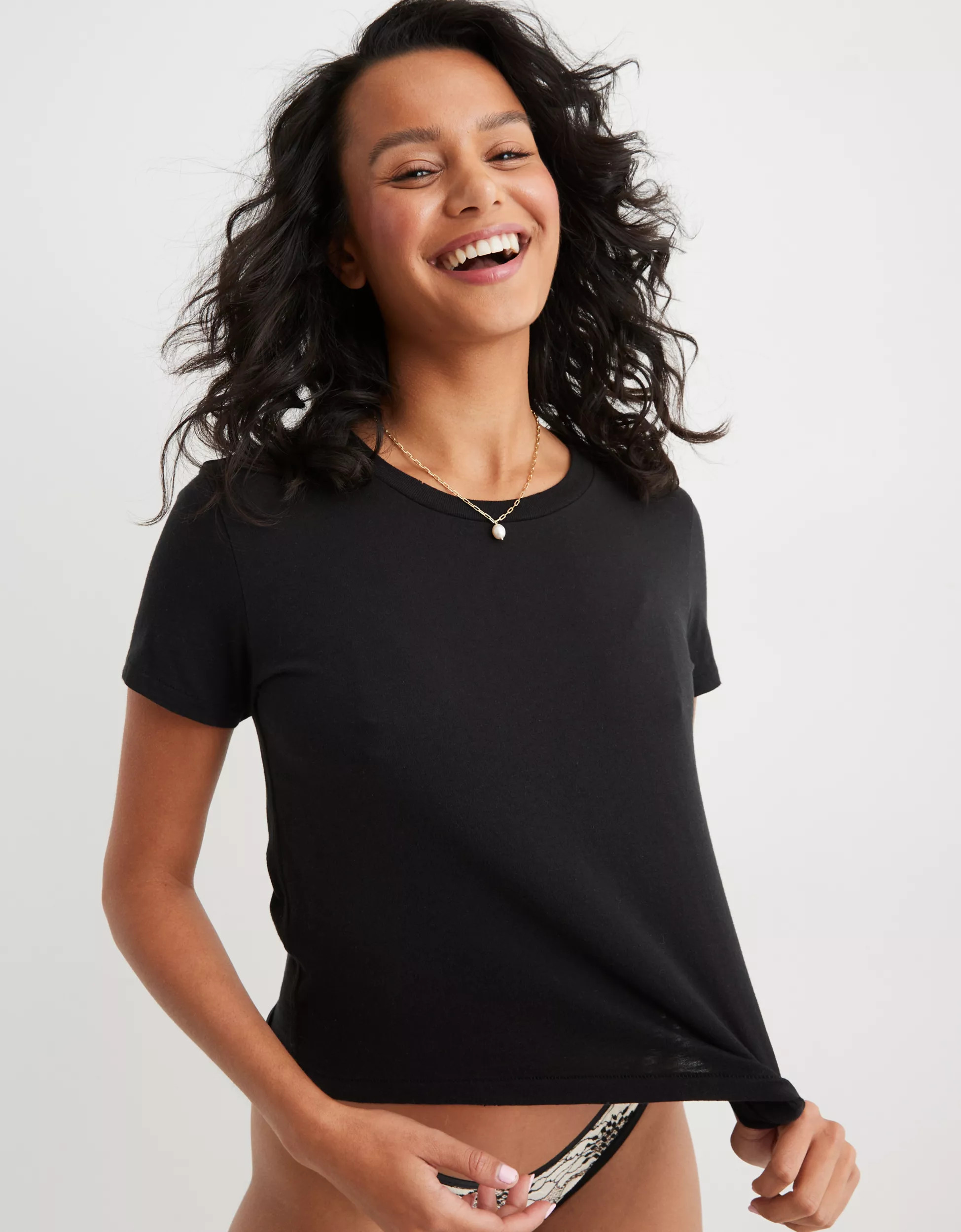 Aerie Crewneck Baby T-Shirt | Aerie