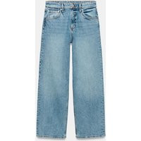 Zara - Jeans Z1975 Straight High-Waist - Mid-Blue - 16 - Woman | Zara UK