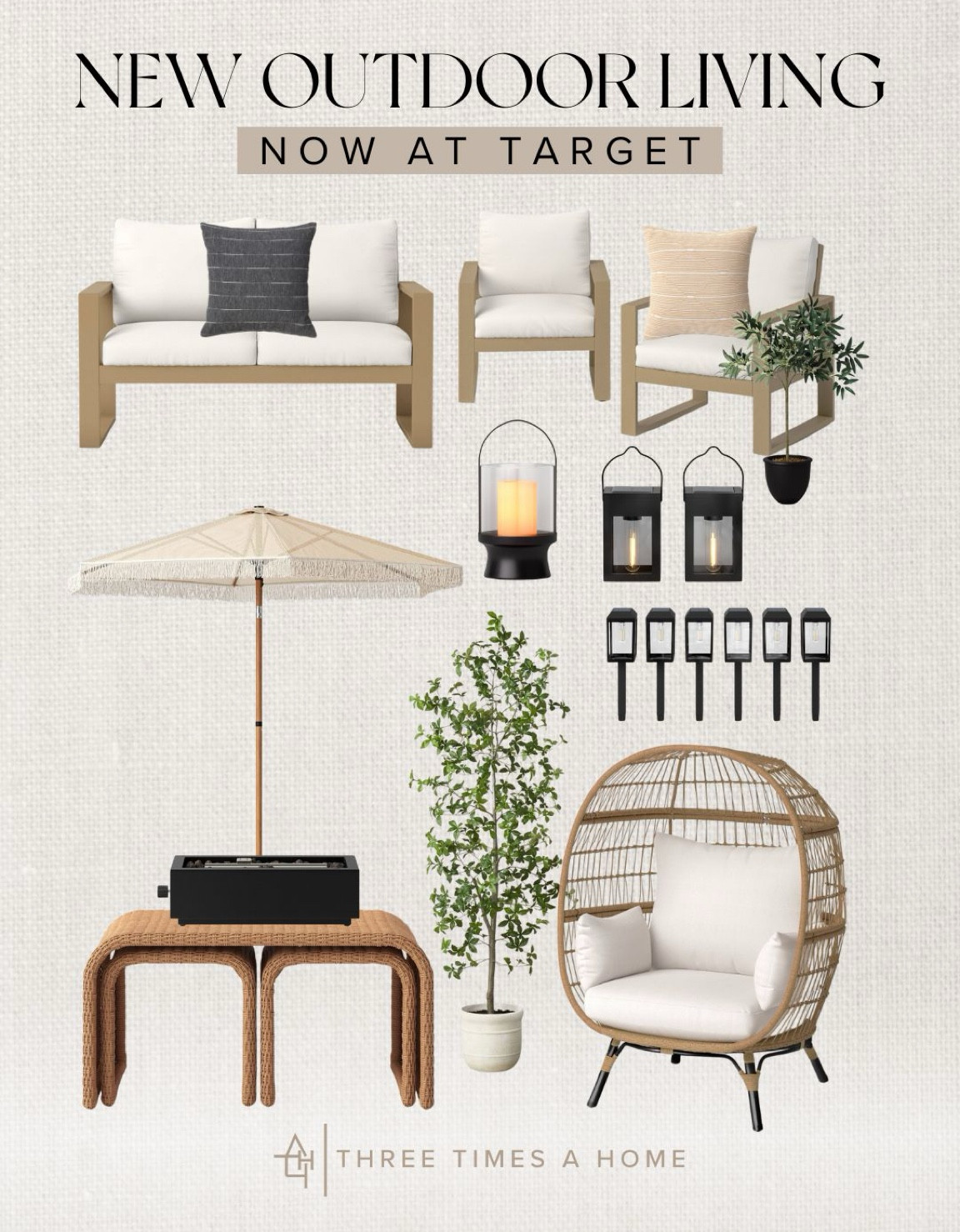 New outdoor furniture at Target 

#LTKhome #LTKSeasonal