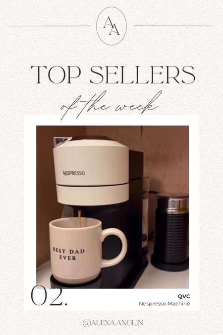 Top sellers of the week— Nespresso machine // currently on sale at QVC for $169 (originally $299) + new customers can get $15 off with code HELLO15 at checkout! Includes Nespresso, milk frother, 12 capsules, and $50 to spend at Nespresso. We love this!! 🙌🏼 

#LTKsalealert #LTKover40 #LTKhome