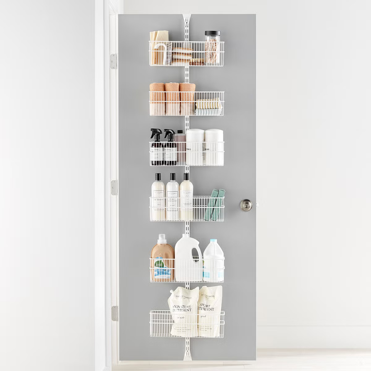 Elfa Utility Large Over the Door Rack | The Container Store
