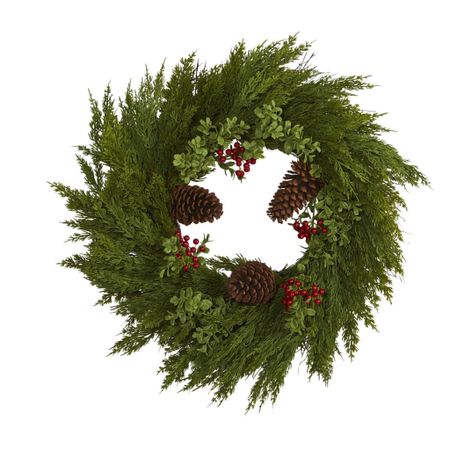 Nearly natural has the most gorgeous, faux plants, trees, garland, and wreaths. I have many other items, including this beautiful Cypress wreath for the holidays.


#LTKhome #LTKHoliday #LTKSeasonal