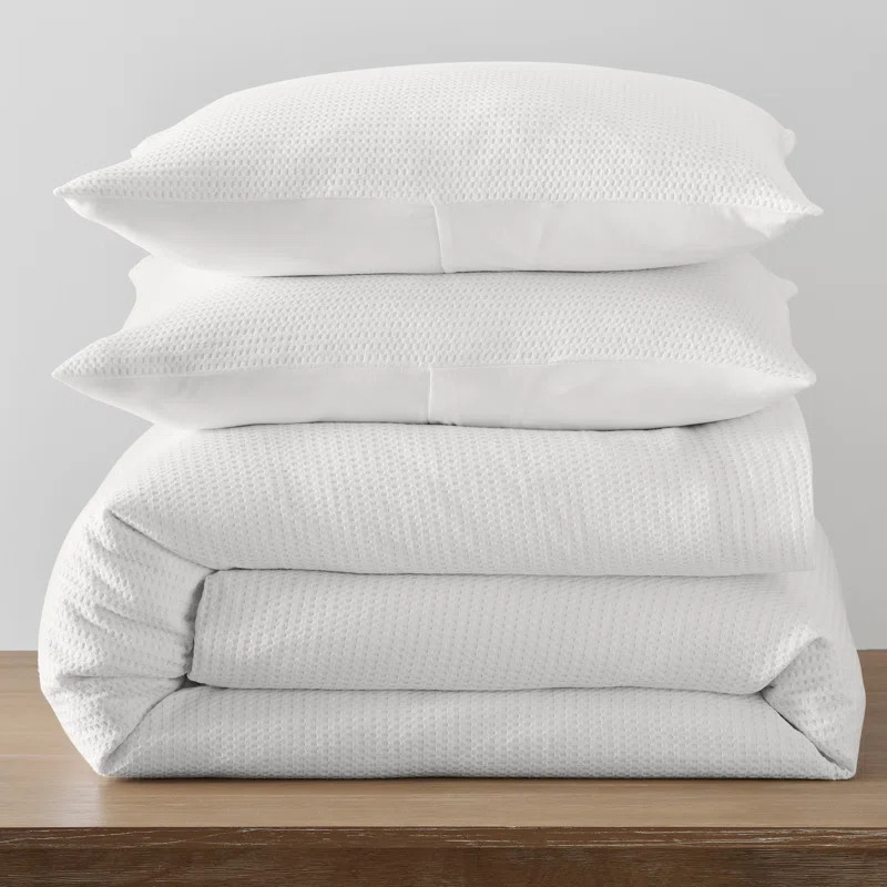 Felix Cotton Waffle Duvet Set | Wayfair North America