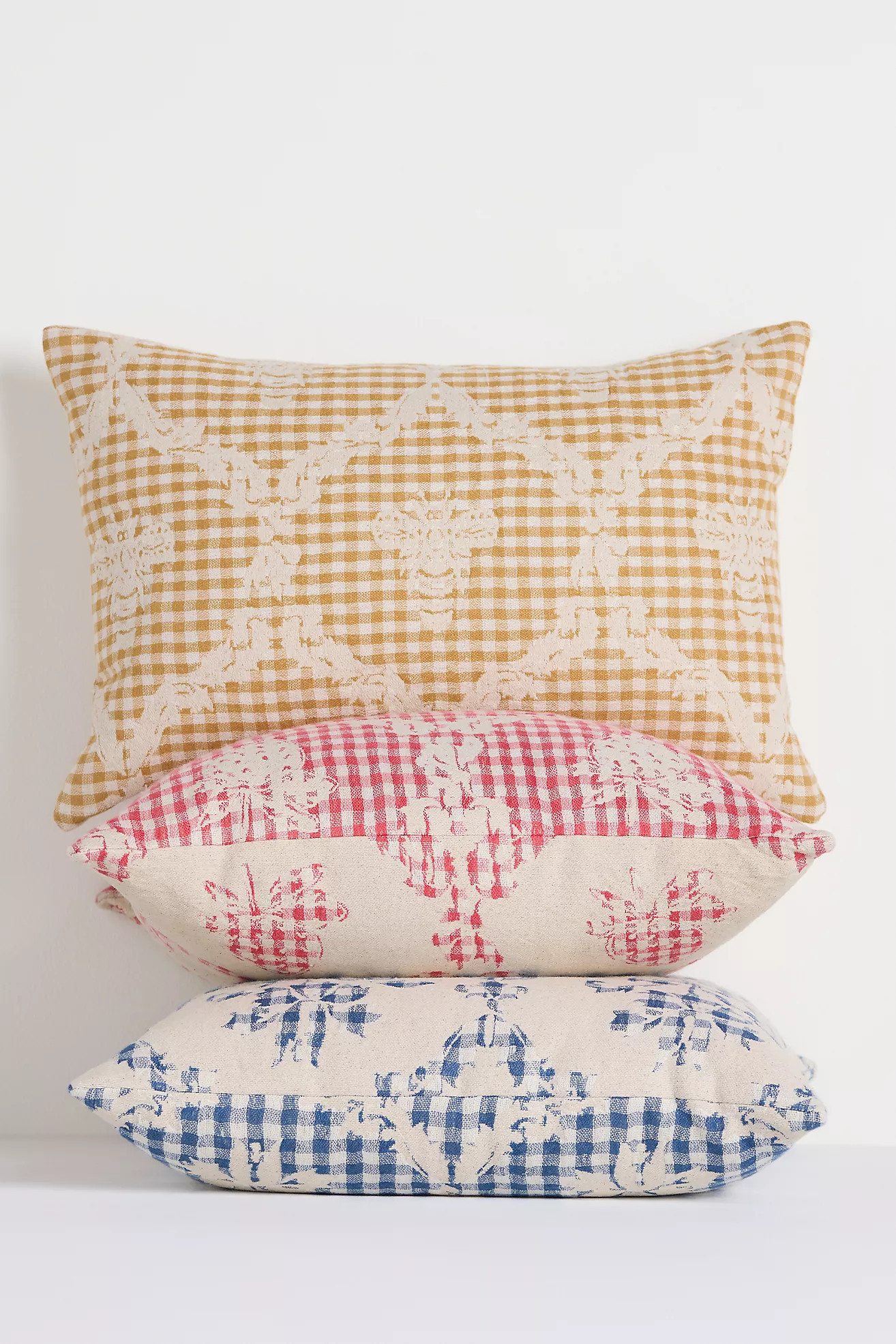 Damask Cotton Woven Icon Pillow | Anthropologie (US)