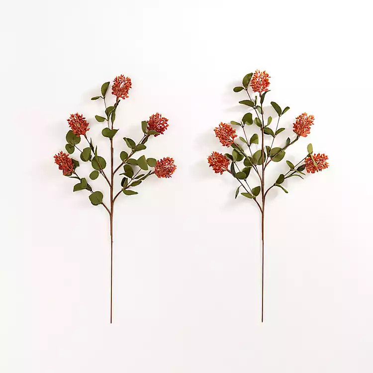 Orange Thistle Bushes, Set of 2 | Kirkland's Home