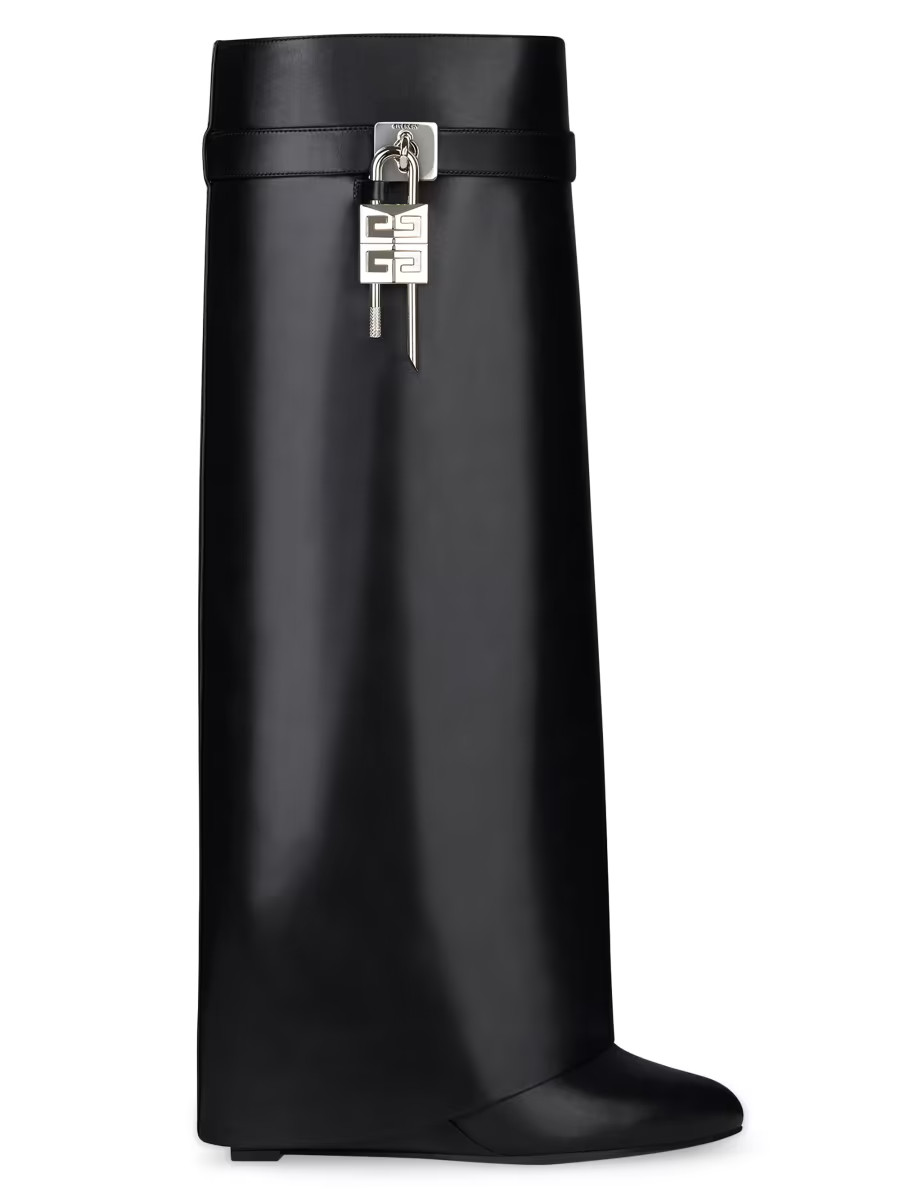 Shark Lock Boots in Leather | Saks Fifth Avenue