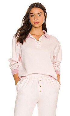 DONNI. Fleece Polo in Pixie from Revolve.com | Revolve Clothing (Global)