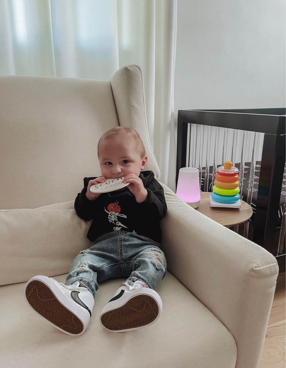 Baby boy is 7 months 🥲

baby infant clothes milestone nursery furniture 

#LTKkids #LTKbaby #LTKhome