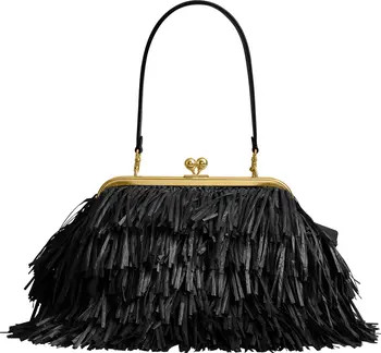 COACH Kisslock Fringe Straw Frame Bag | Nordstrom | Nordstrom