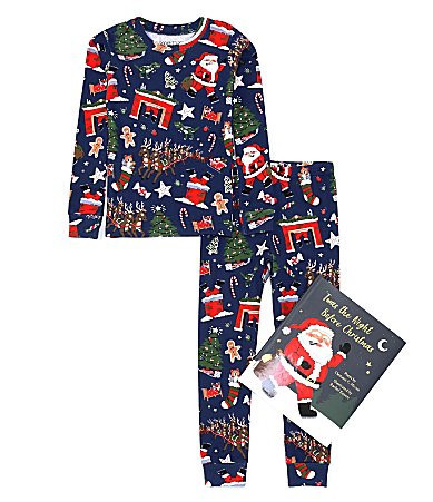 Books To Bed Kids 2-10 Twas The Night Before Christmas Two-Piece Pajamas Book Set - 2 | Dillard's