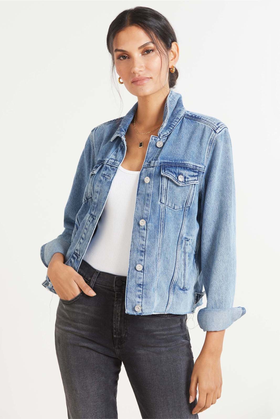 PAIGE Rowan Denim Jacket | EVEREVE | Evereve