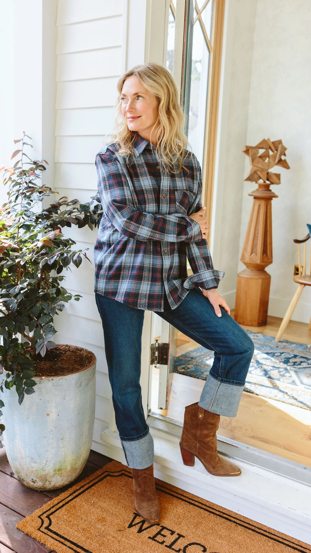 Wearing an XS in this cozyyyyy flannel:) super oversized in the best way!