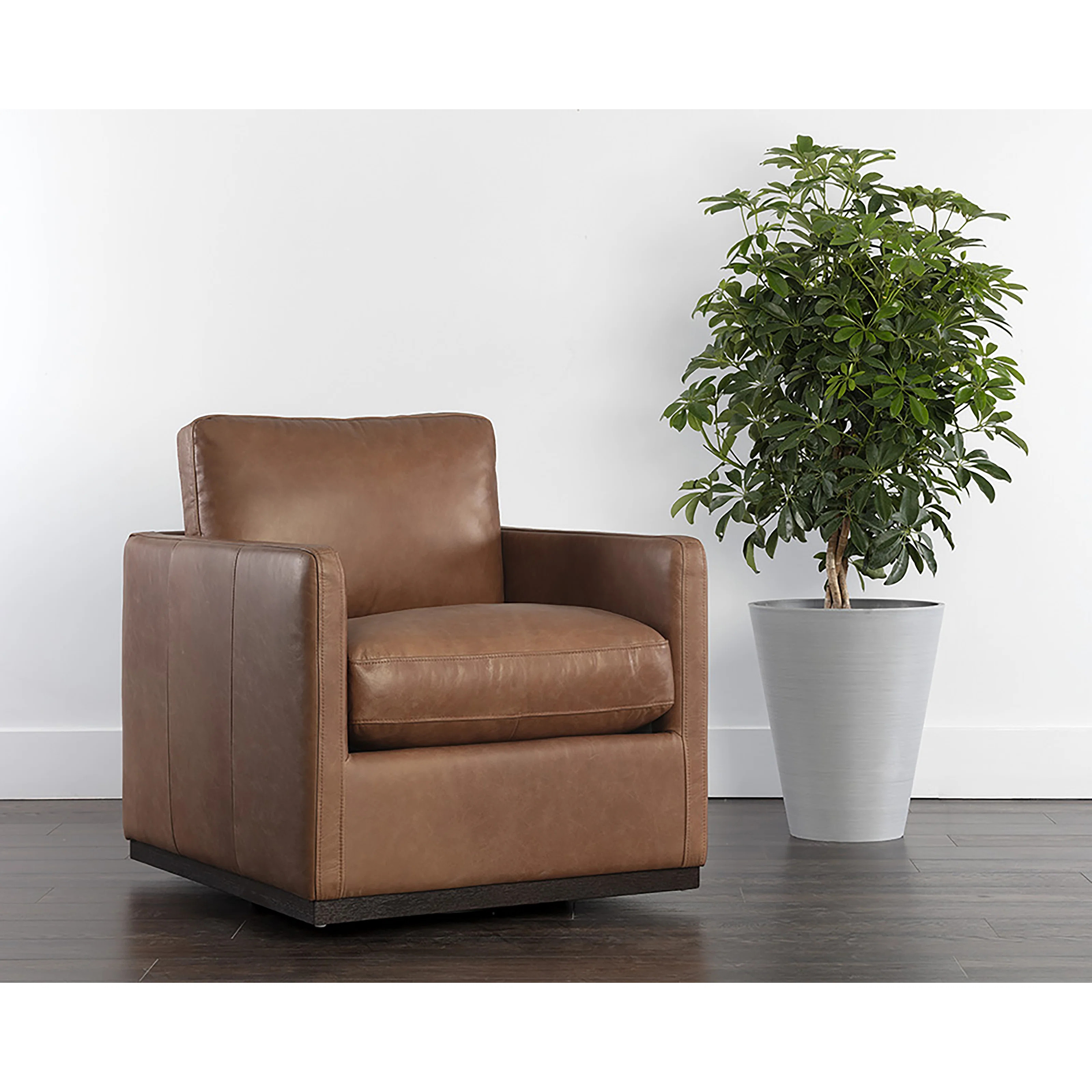 Joris Upholstered Swivel Club Chair | Wayfair North America