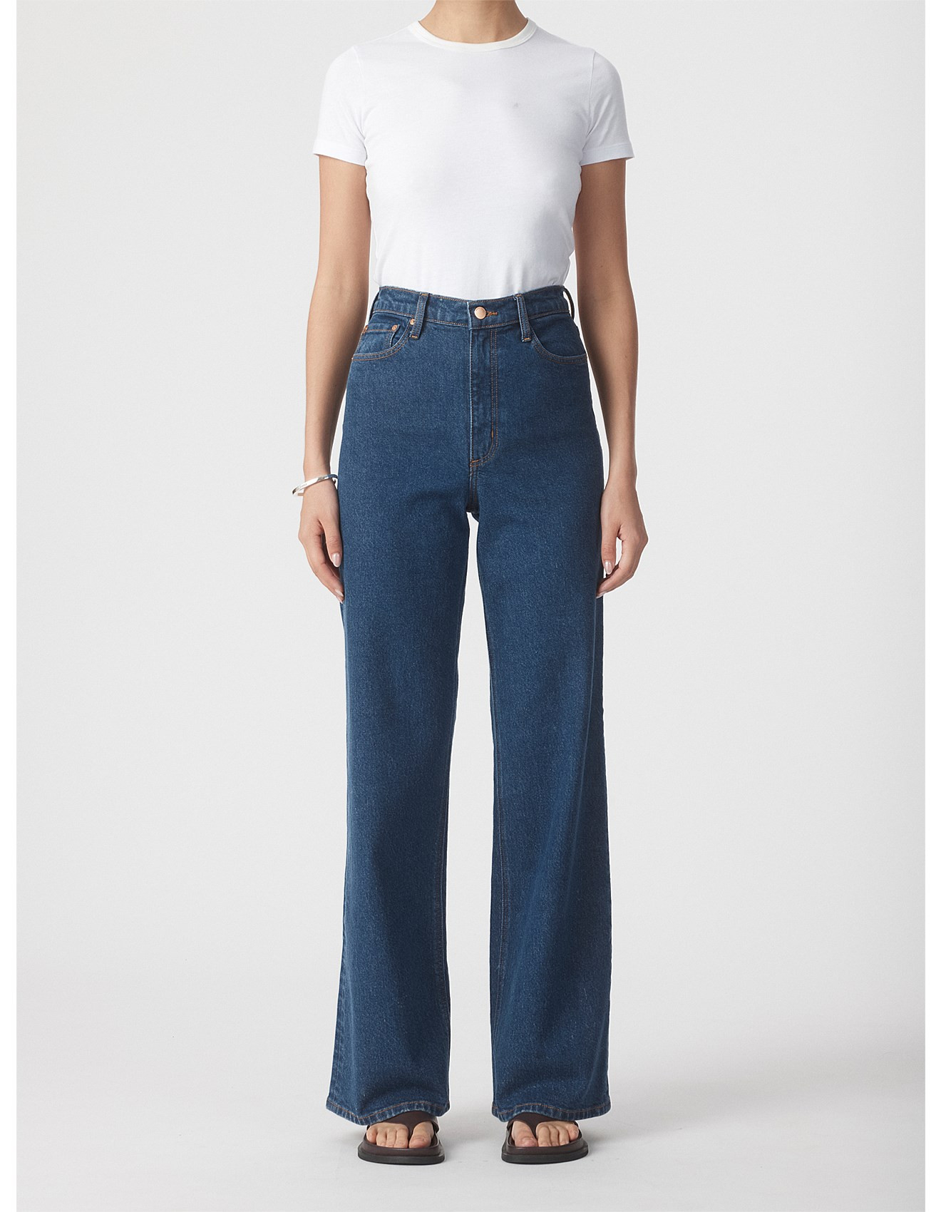 Milla High Rise Wide Leg Denim Jean | David Jones (Australia & New Zealand)