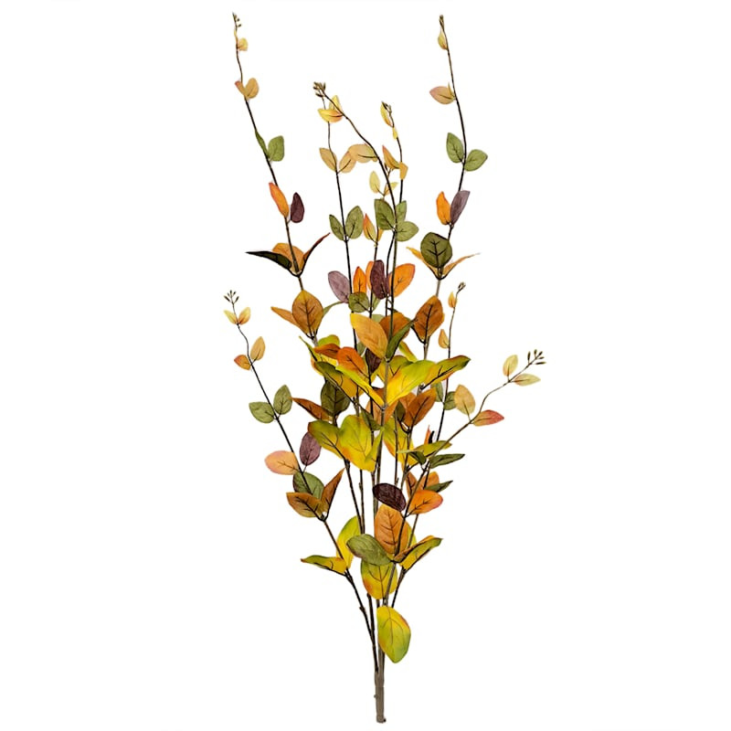 Yellow Fall Leaves Bush, 24" | At Home