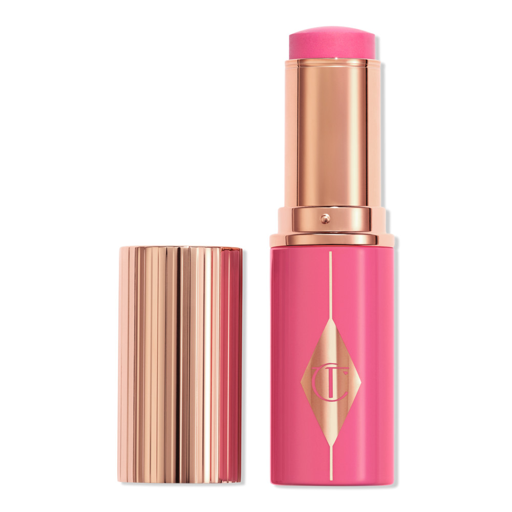 Charlotte Tilbury Unreal Lip + Cheek Glow Blush Stick - Pinky Glow | Ulta