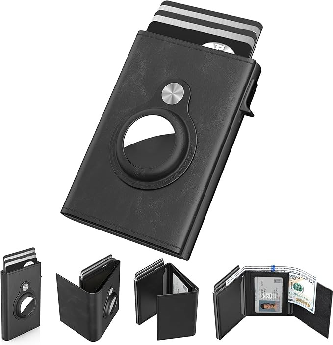 typecase Mens Wallet Card Holder for AirTag: Leather Smart Wallet for Men Compatible with Apple A... | Amazon (US)