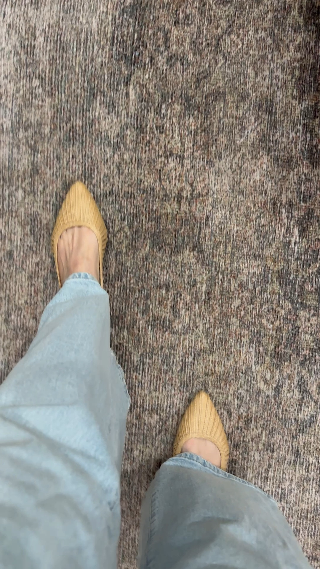 Cute spring flats and wide leg jeans.  Spring outfit, area rug 

#LTKootd #LTKSeasonal #LTKdayinmylife