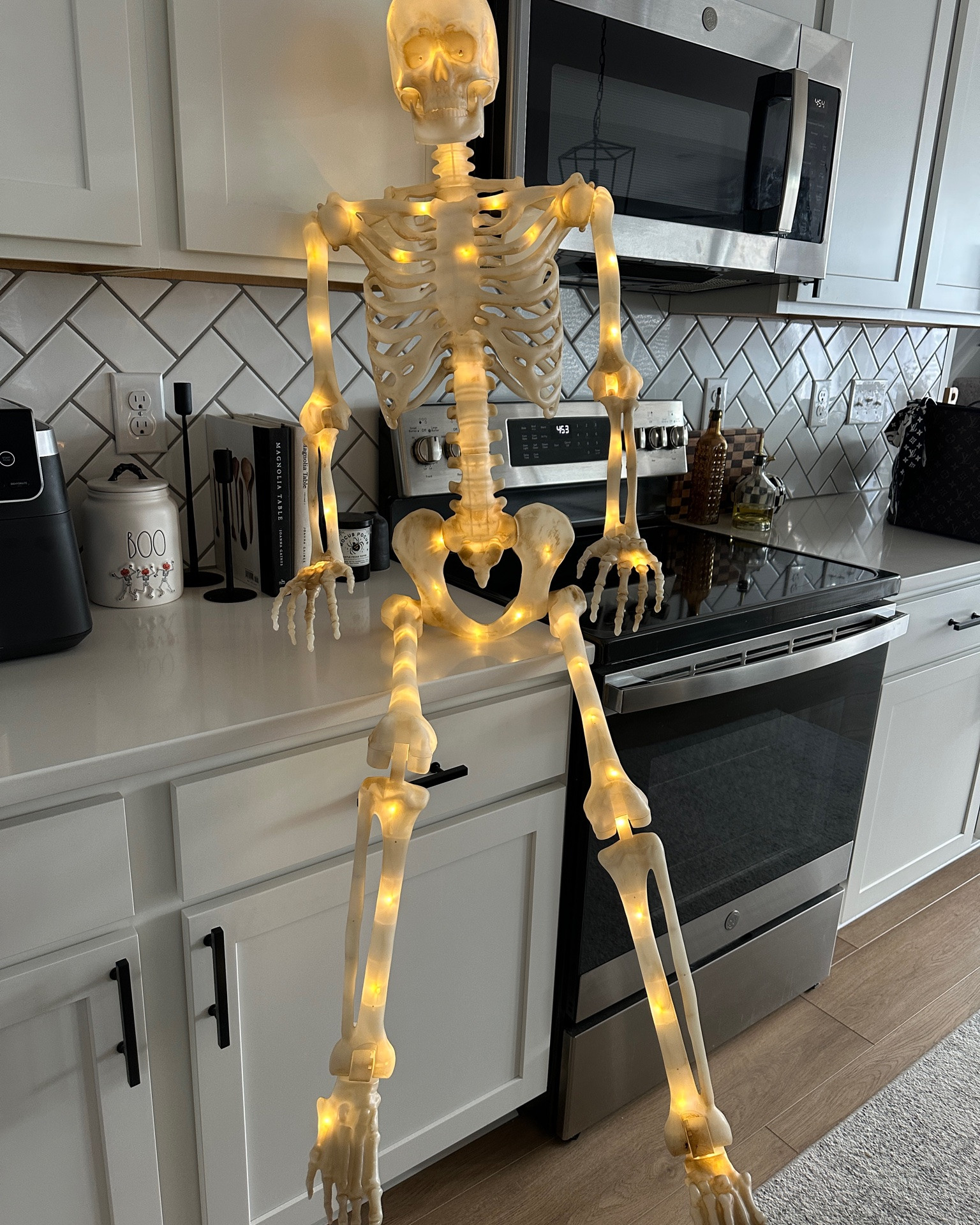 Light up Mr. Bones is BACK !! ☠️🧡✨ I know it’s early but these sold out so so fast last year and rightfully so.

#LTKHome #LTKSeasonal