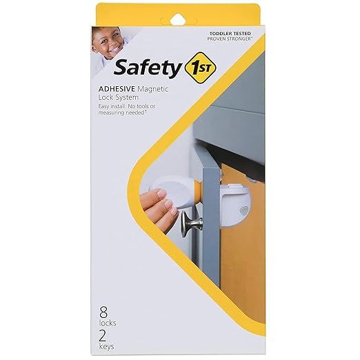 Safety 1ˢᵗ Adhesive Magnetic Lock System, 8 Locks And 2 Keys | Amazon (US)