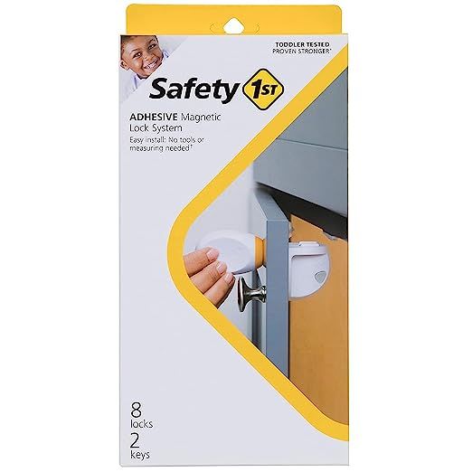 Safety 1ˢᵗ Adhesive Magnetic Lock System, 8 Locks And 2 Keys | Amazon (US)