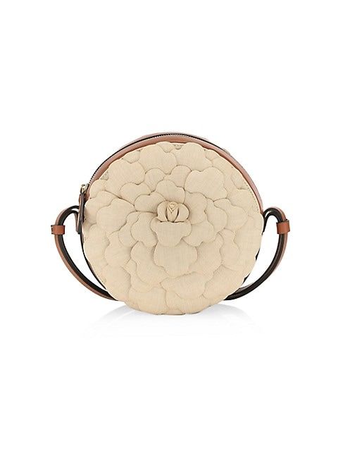Valentino Garavani Atelier Rose 03 Leather Round Crossbody Bag | Saks Fifth Avenue