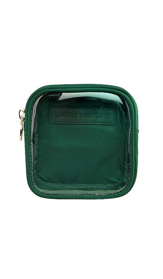 Clear Mini Pouch in Emerald | Revolve Clothing (Global)