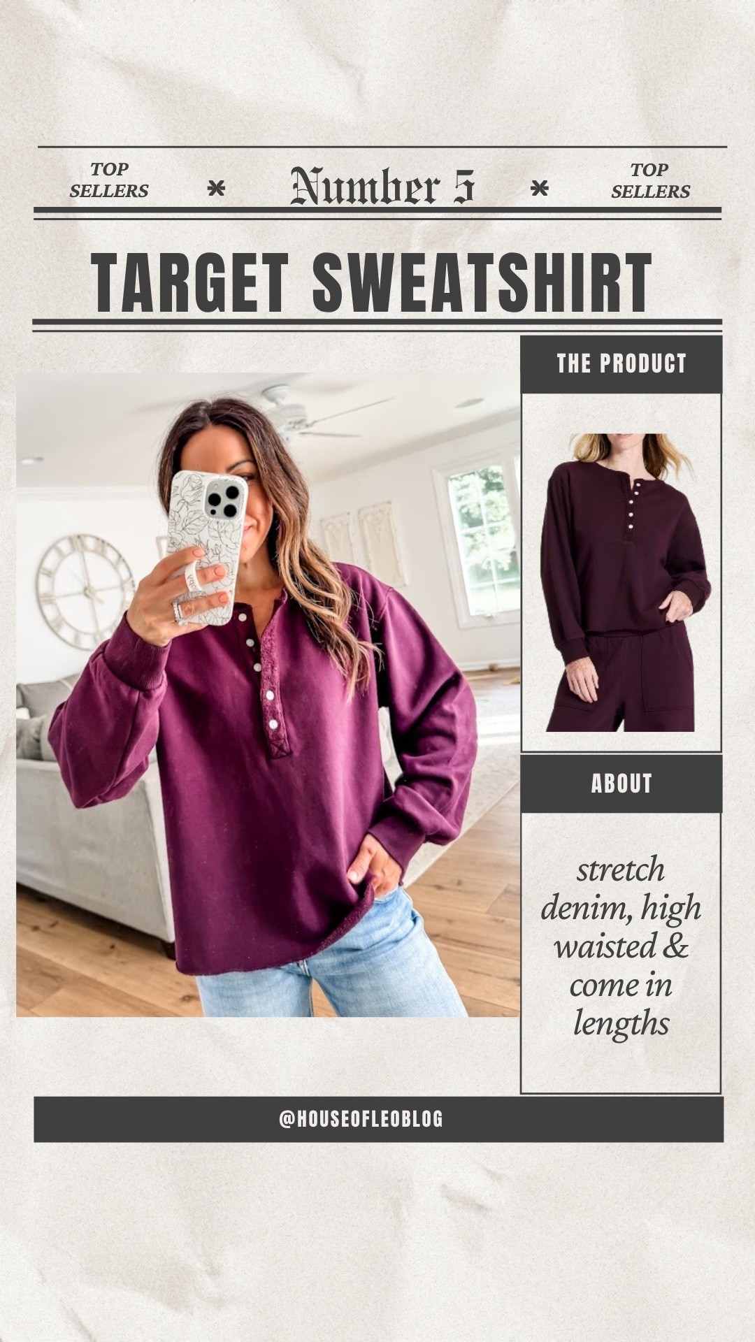 Henley sweatshirt XS. Target fashion. Target style.

#LTKOver40
