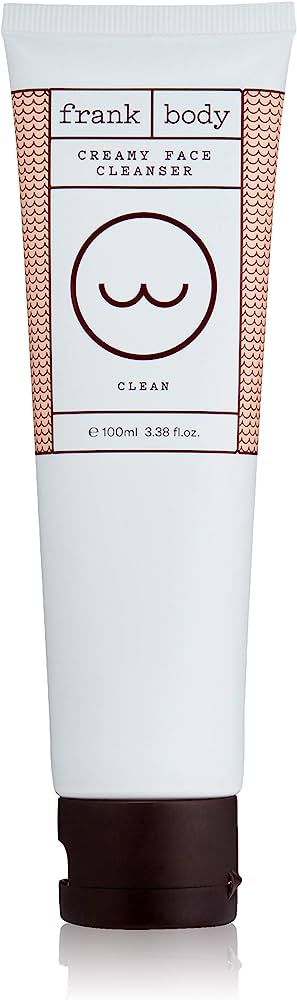 Frank Body Creamy Face Cleanser, 3.38oz | Hydrating Charcoal Face Cleanser For Acne | Naturally R... | Amazon (US)