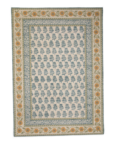 5X8 Wool Blend Bibury Floral Print Area Rug, Nylon/Wool | TJ Maxx