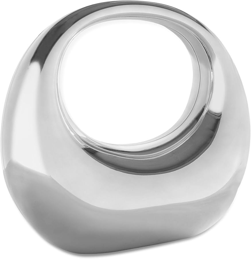 YYW Acrylic Evening Clutch Purse Moon Shape Unique Transparent Evening Handbag | Amazon (US)