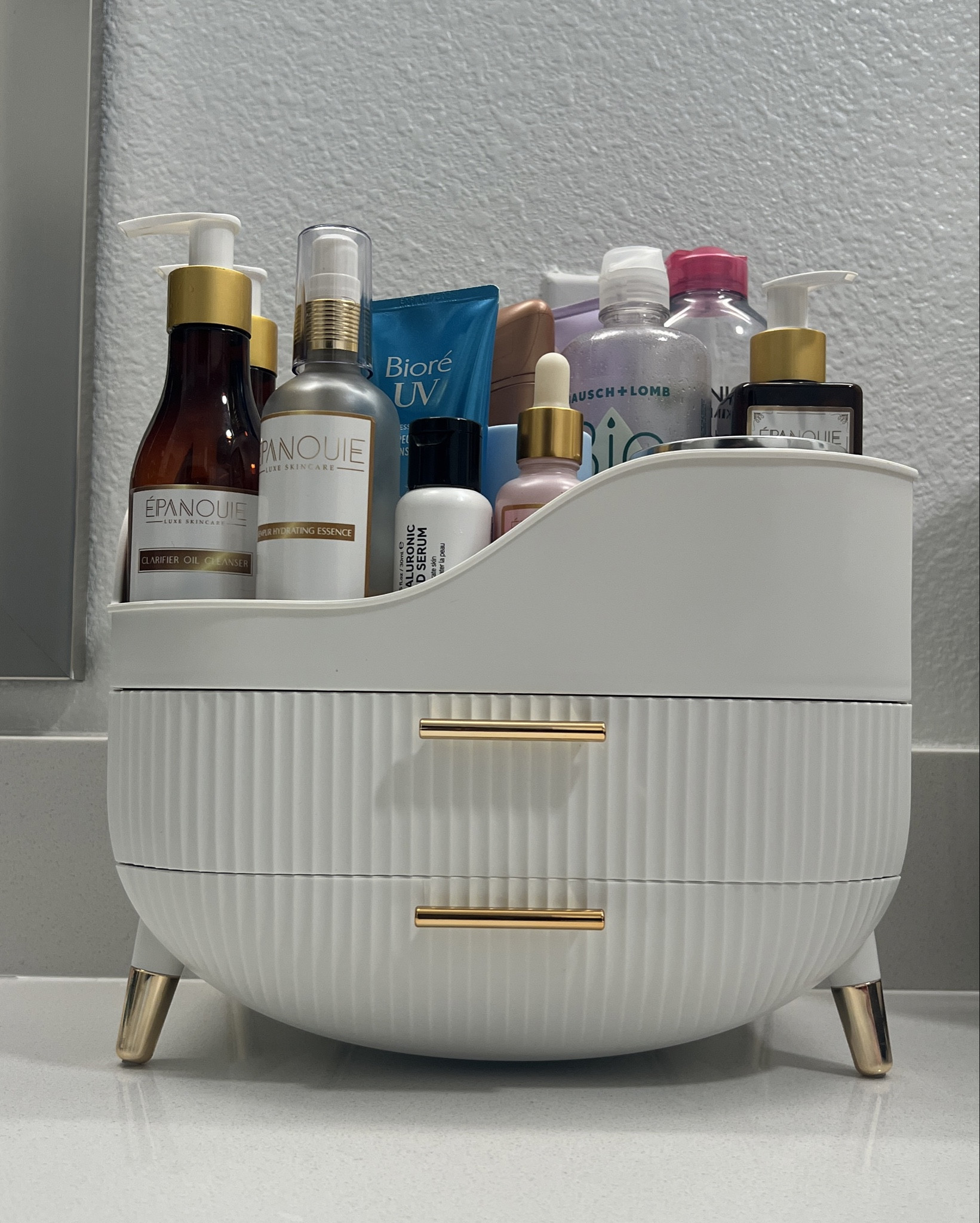 The perfect skincare organizer for the bathroom sink or vanity desk! ✨ Only $25! 

#LTKHome #LTKBeauty #LTKSaleAlert