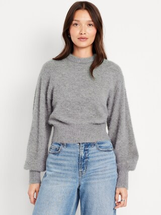 Crew-Neck Eyelash Sweater | Old Navy (US)