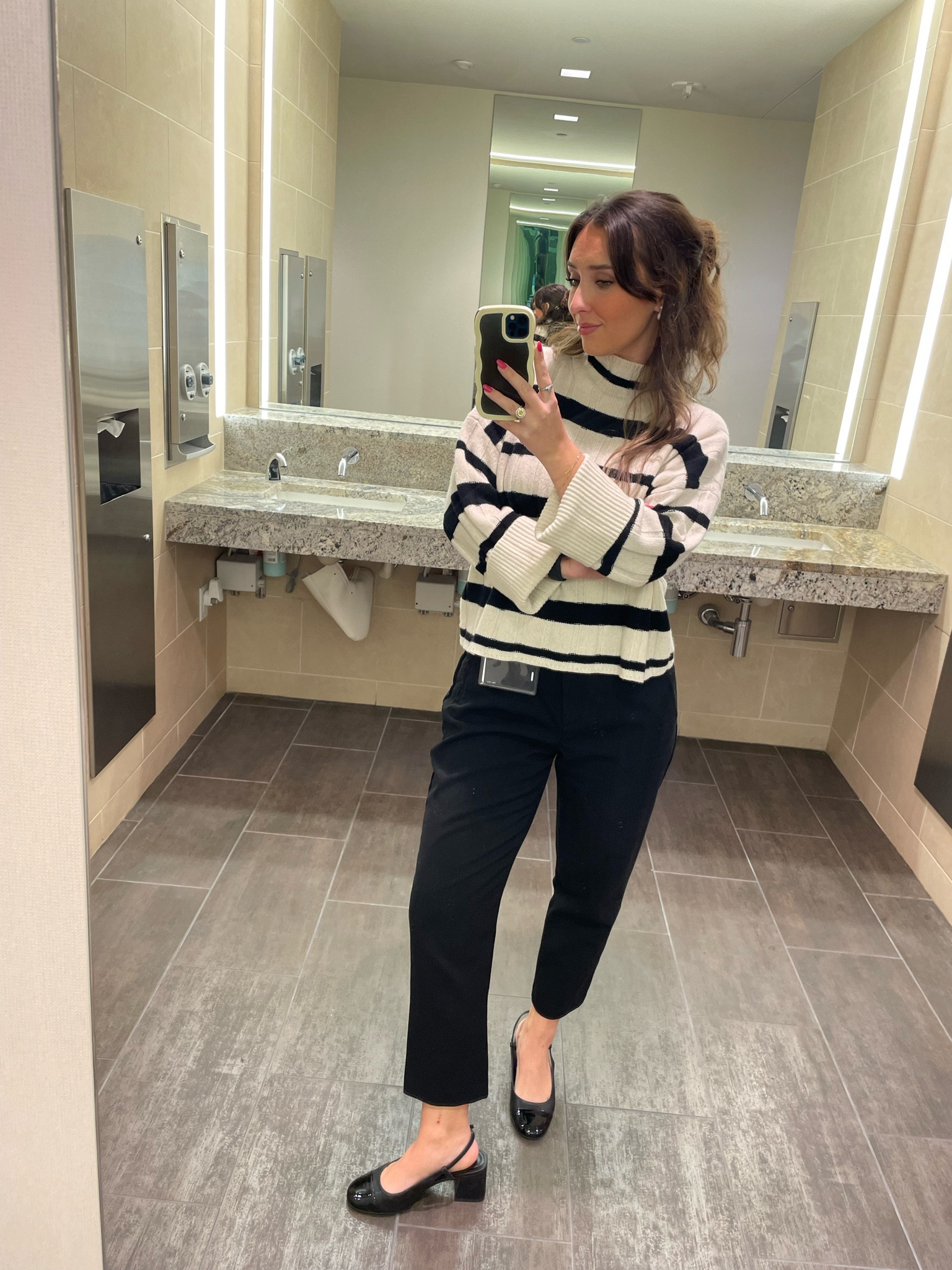 Me in a striped sweater again, are we suprisee? Also this sweater he cashmere/wool blend super nice quality and a wardrobe staple on sale 

#LTKworkwear #LTKsalealert #LTKstyletip