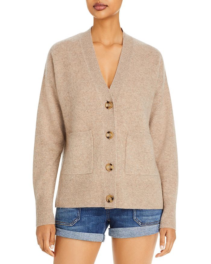 V-Neck Grandfather Cashmere Cardigan - 100% Exclusive | Bloomingdale's (US)