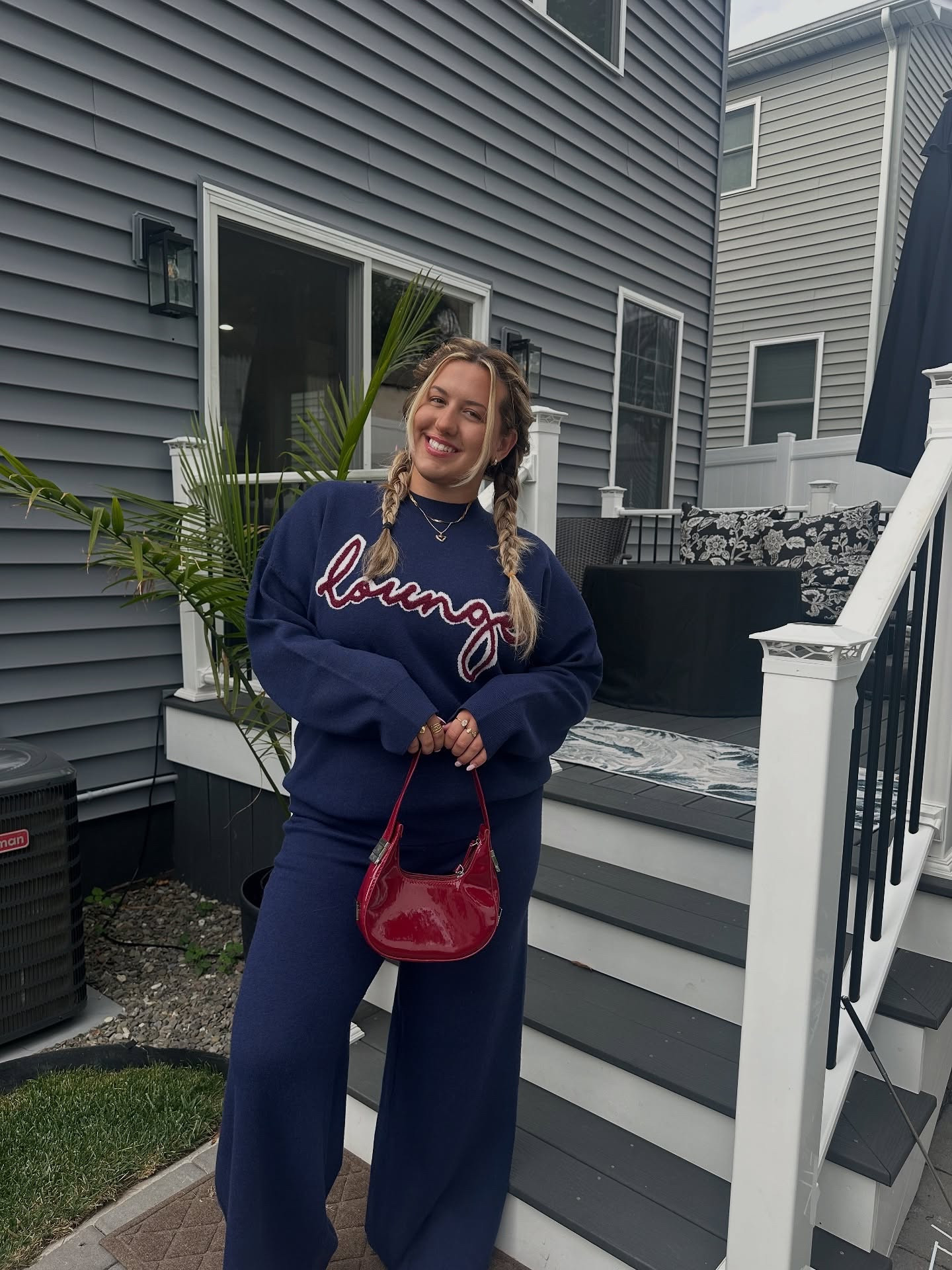 matching set season💋 @lounge_ 
loungewear, comfy cute, fall outfit ideas, work from home outfit, knit set, sweat set, fall color combos

#LTKStyleTip #LTKMidsize #LTKSeasonal