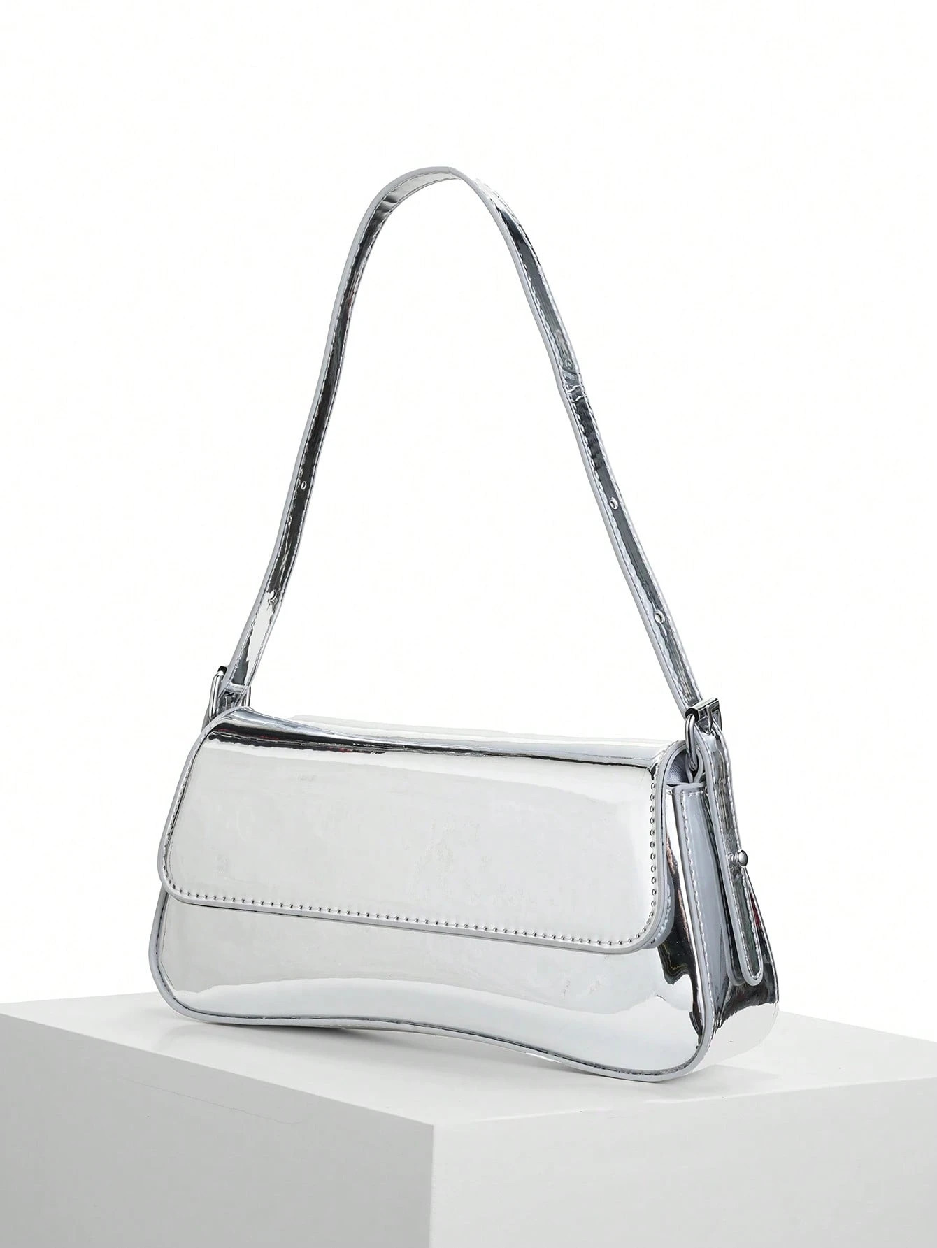 DareSee Bag Handbag 2025 New Solid Color PU Material Texture Luxury Wind This Is A Solid Color Br... | SHEIN