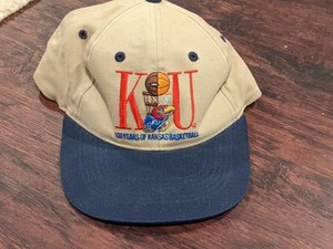 Vintage 90s NCAA University of Kansas KU Jayhawks Snapback Hat 100 years hat | eBay US
