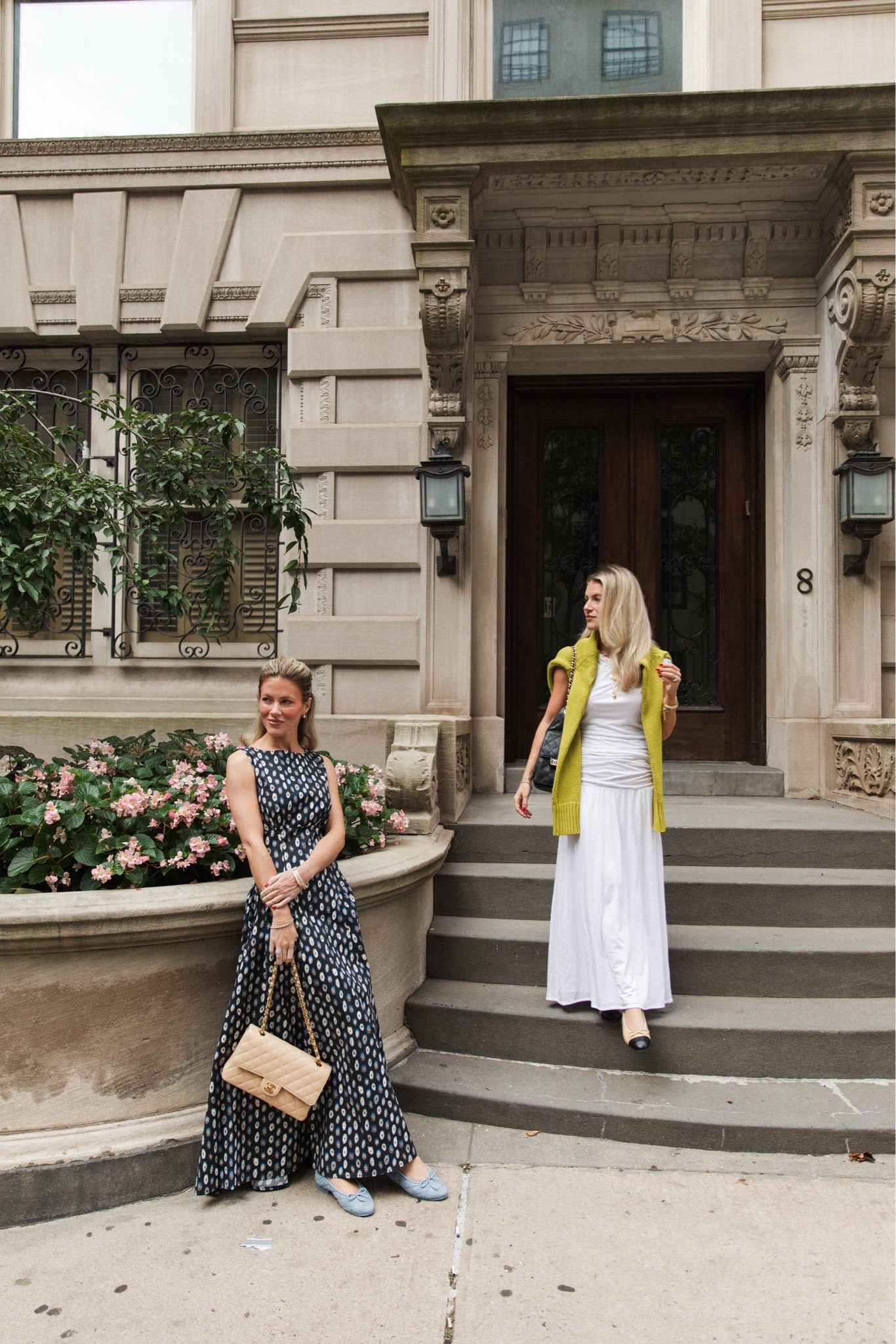 We love chartreuse and a good NYC stoop. X, H & K //