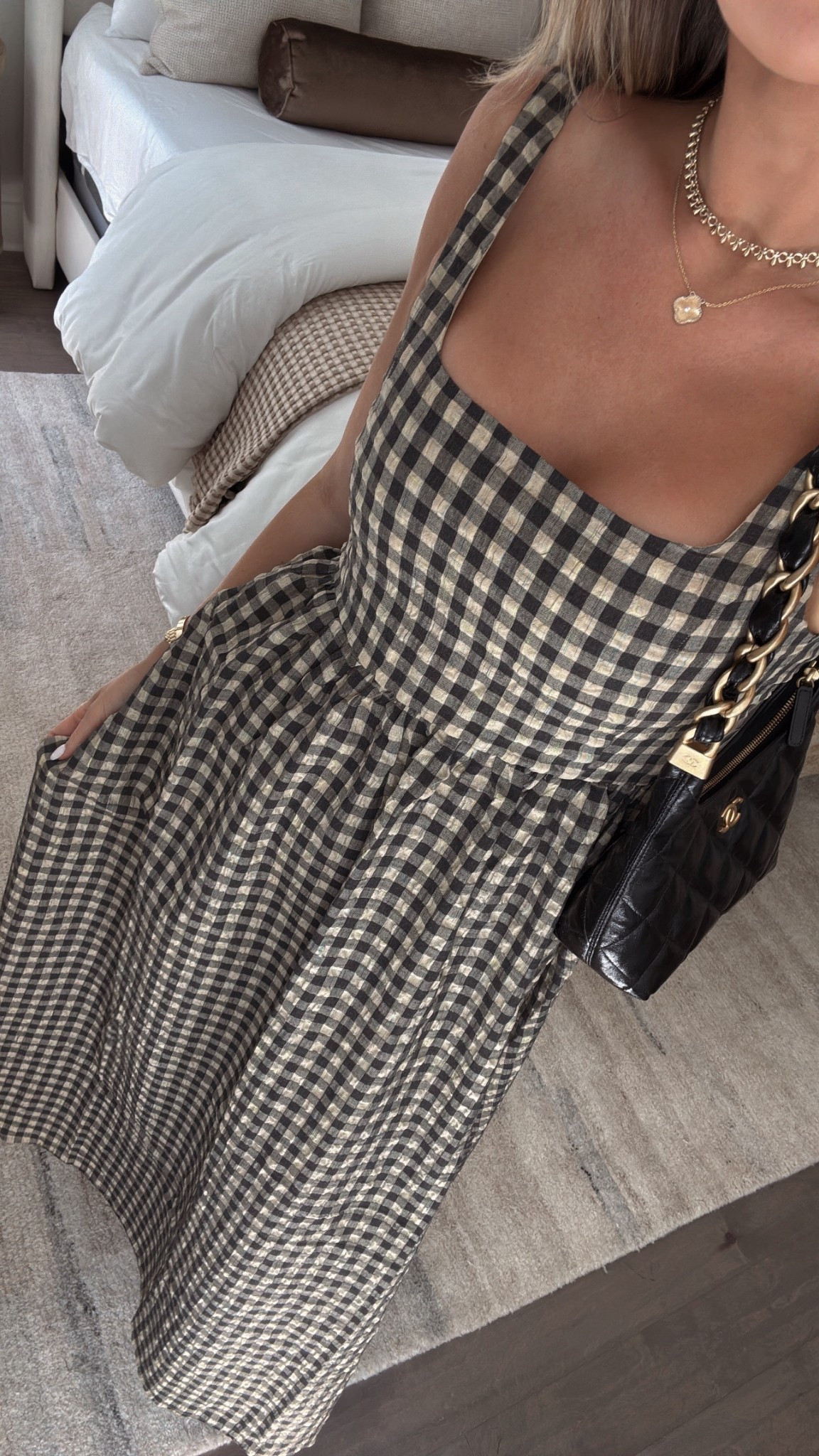 The cutest and most comfortable dress! Love gingham to transition into fall! I’m wearing a US8 🫶🏼

#LTKStyleTip #LTKFindsUnder100 #LTKFindsUnder50