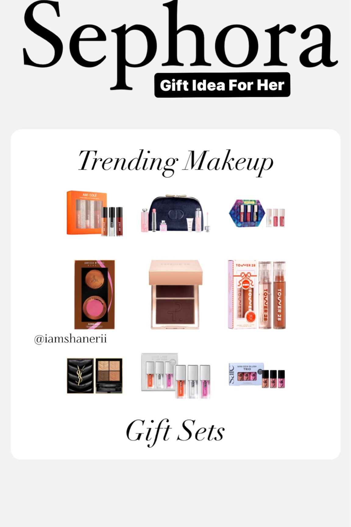 Gift Ideas For Her | Sephora 

Is there a beauty lover in your life? 

Sephora has made it easy for you with these holiday gift sets from some of our favorite beauty brands.

Don’t forget there are only 2 more days left of the @sephora Gifts For All event, which ends 12/10. You can save 20% store wide or 30% off all Sephora Collection.

#giftsets #sephora #giftideas #sephorasale

#LTKGiftGuide #LTKHoliday #LTKsalealert